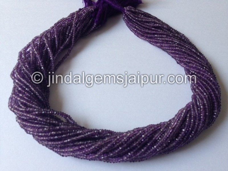 Amethyst Faceted Roundelle Shape Beads